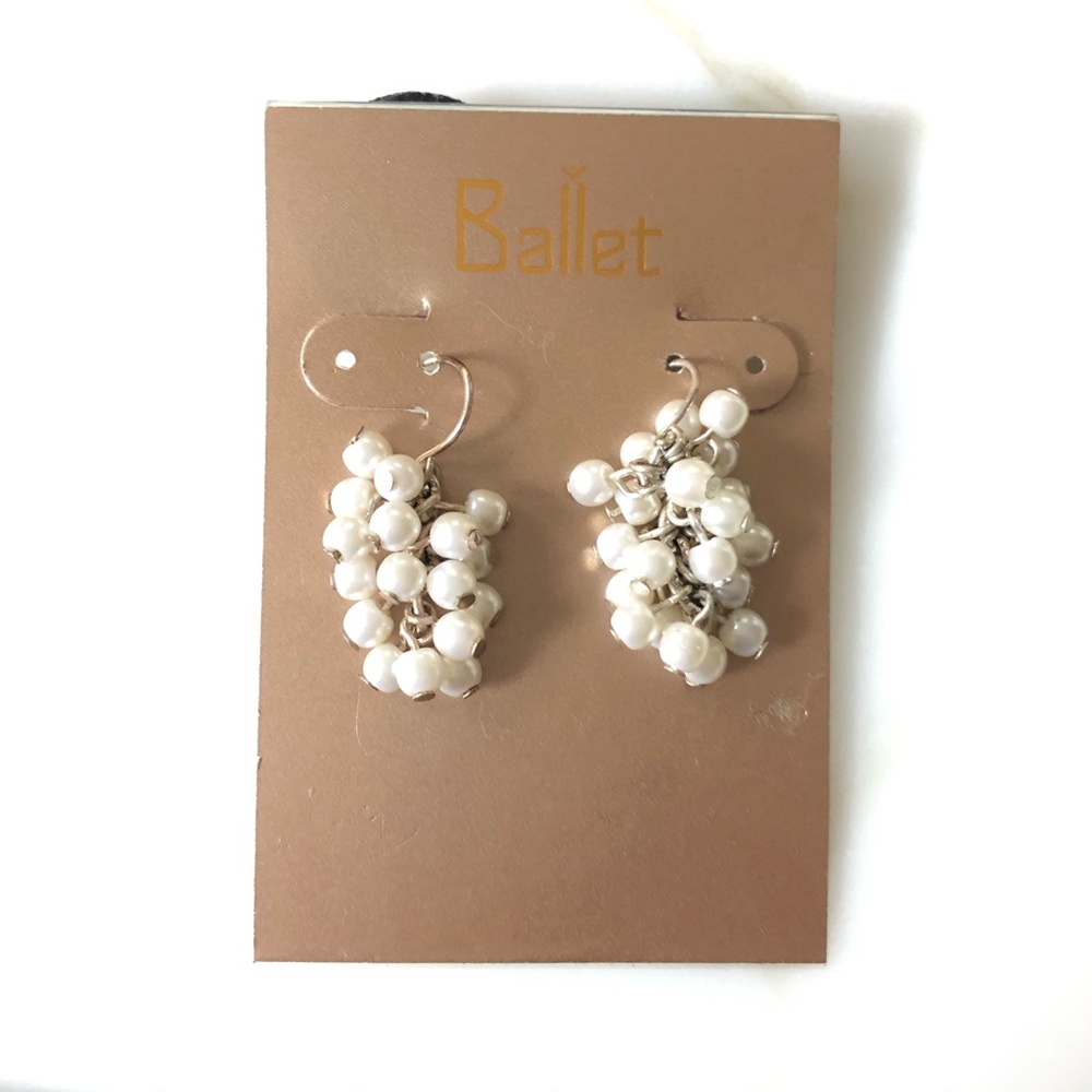 Pearl Cluster Earrings